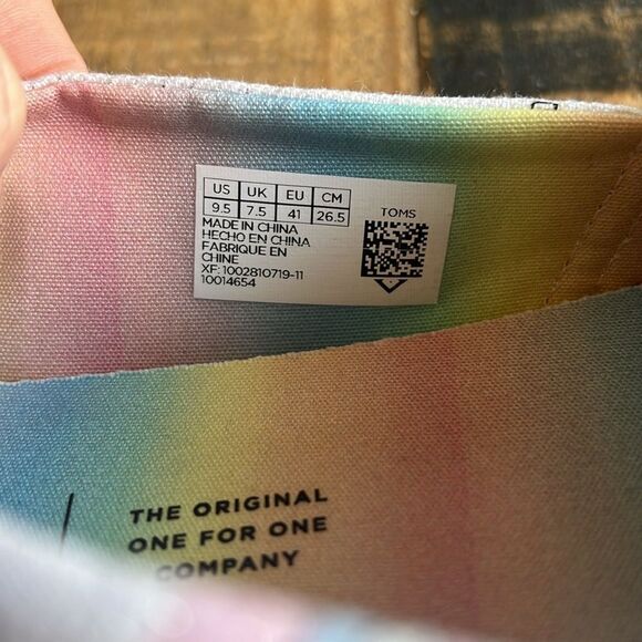 TOMS Unicorn Shoes White & Pink W9.5 - Picture 3 of 5